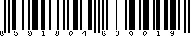EAN-13 : 8591804630019 EAN-13 : 8591804630019