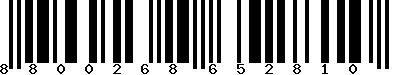 EAN-13 : 8800268652810 EAN-13 : 8800268652810
