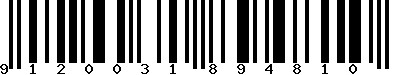 EAN-13 : 9120031894810 EAN-13 : 9120031894810