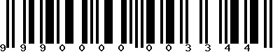EAN-13 : 9990000003344 EAN-13 : 9990000003344