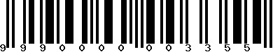 EAN-13 : 9990000003355 EAN-13 : 9990000003355
