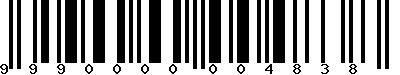EAN-13 : 9990000004838 EAN-13 : 9990000004838