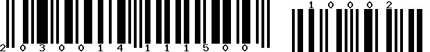 EAN-18 : 203001411150010002