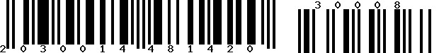 EAN-18 : 203001448142030008 EAN-18 : 203001448142030008