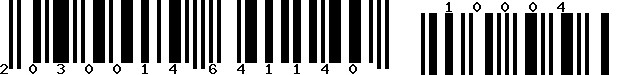 EAN-18 : 203001464114010004